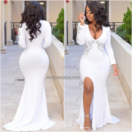 Royal eden (White with Silver beads)