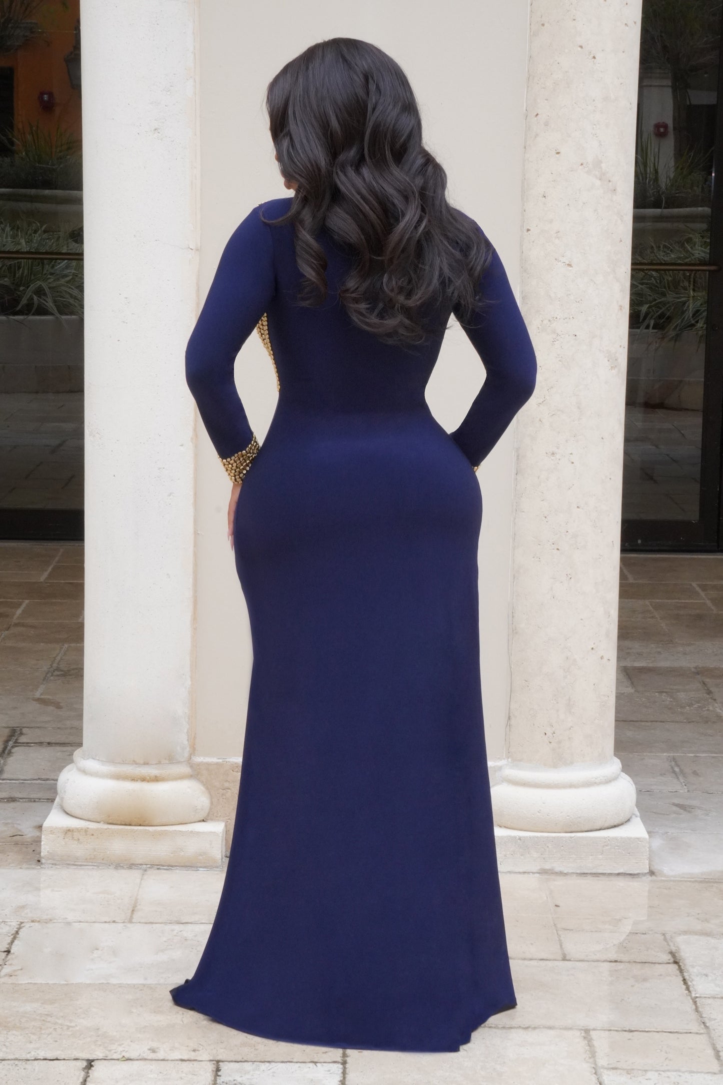 Shandy gala dress (navy blue)