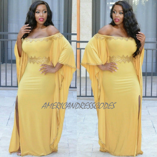 Anastasia Dress (Mustard Yellow)