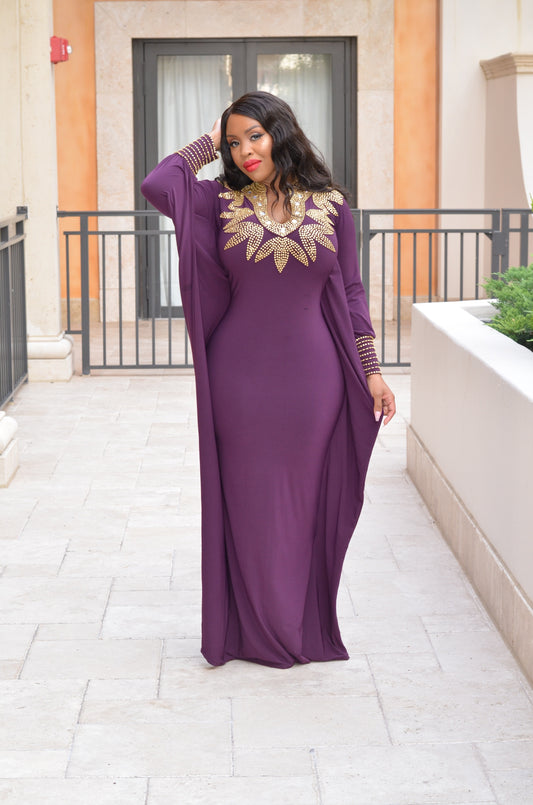 Lova kaftan (Royal dark purple)