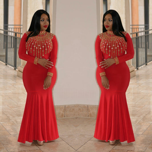 Carmen Sweetheart Gown ( Red colour )