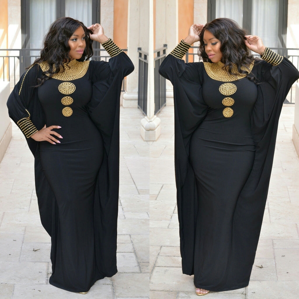 Diva Kaftan Dress ( Black colour )