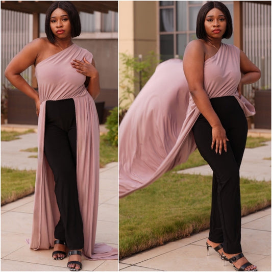 Gidensa cape jumpsuit ( Gold )