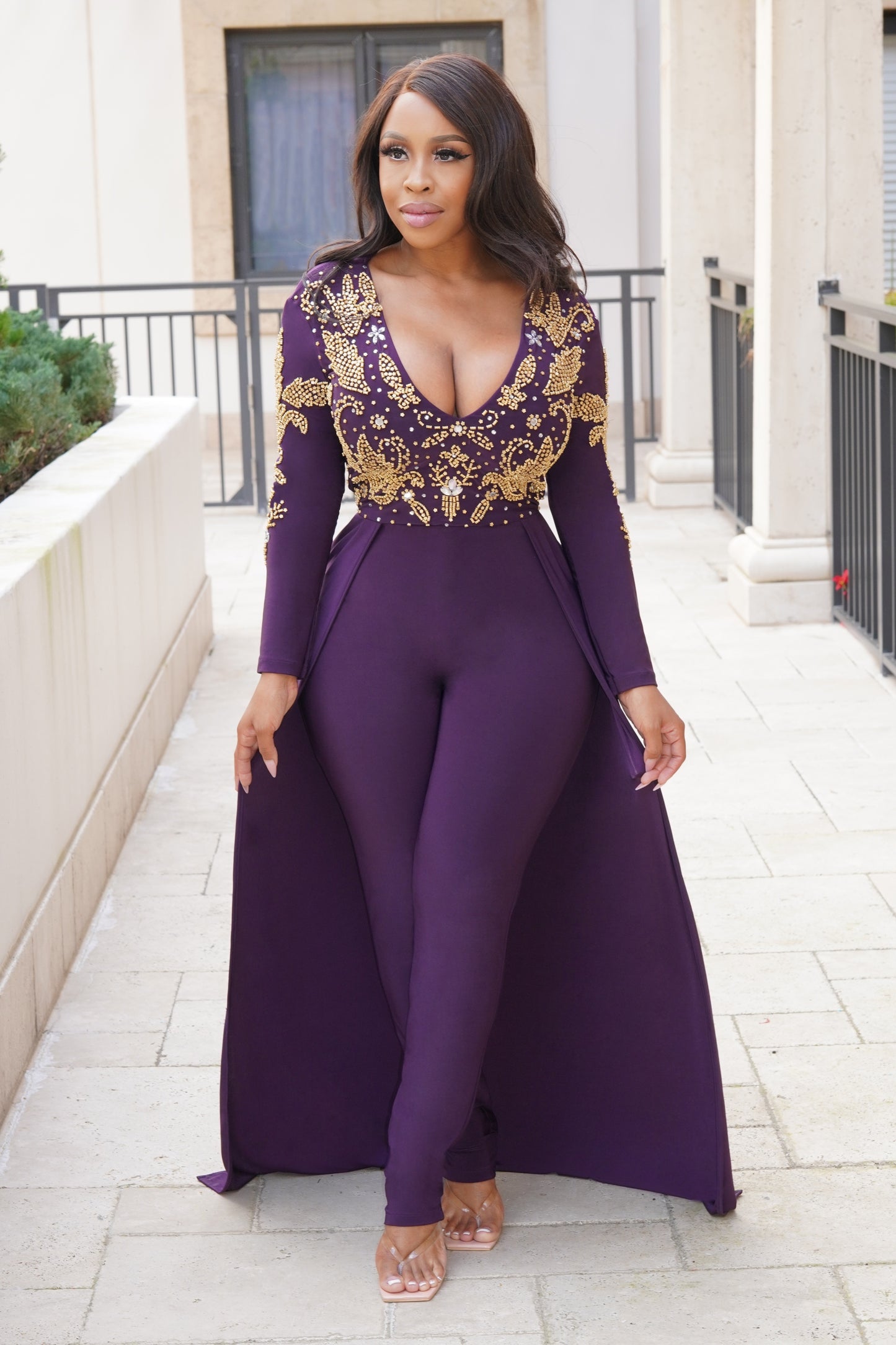 Cecilia Gala jumpsuit (Royal purple)