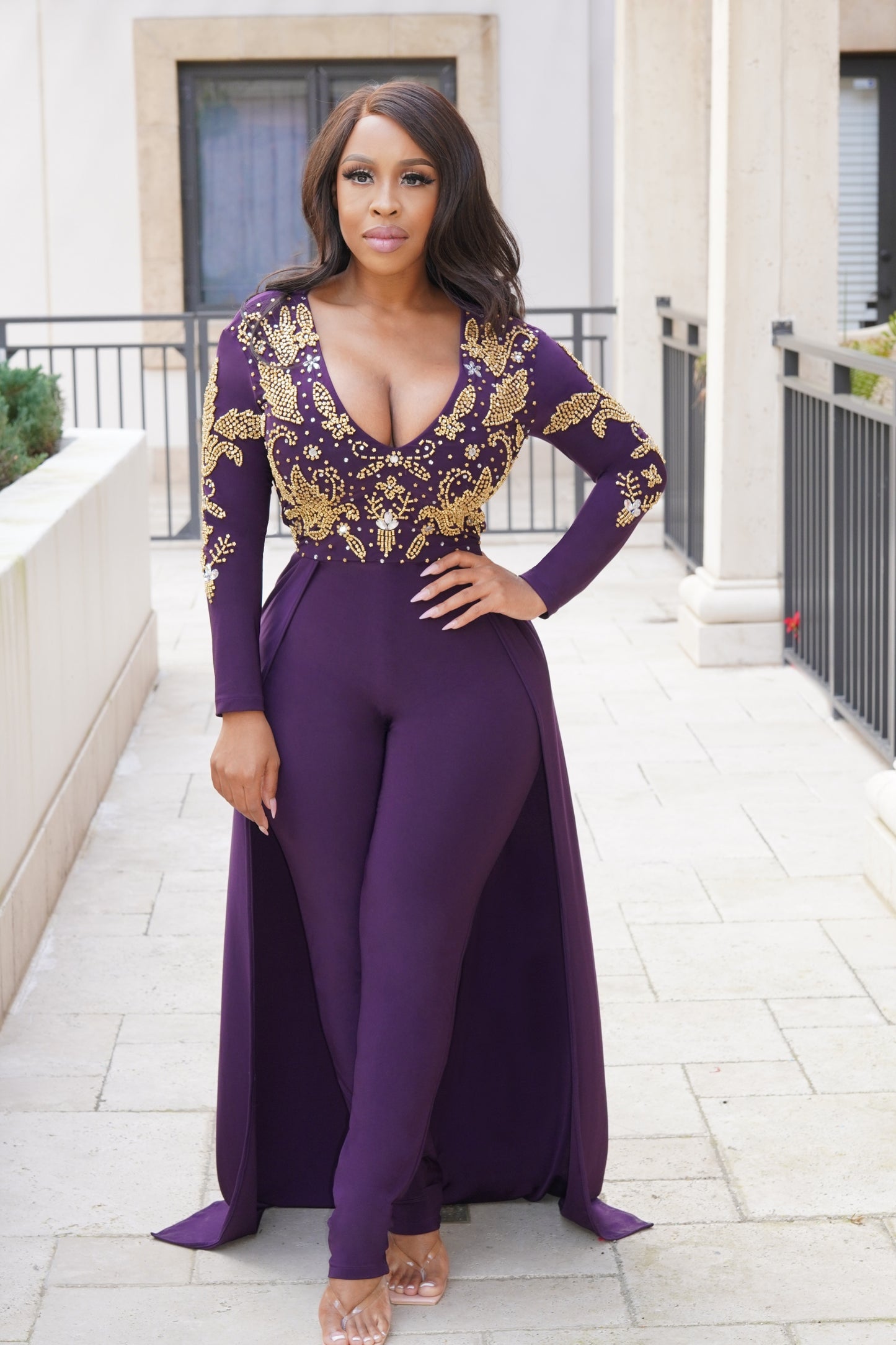 Cecilia Gala jumpsuit (Royal purple)